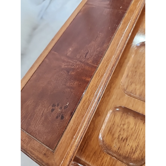 Solid Oak Men's Dresser Desk Valet Storage Decor 11" X 6.5" X 4.5" - Picture 3 of 15